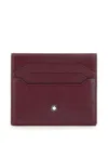 Montblanc Meisterstuck Card Holder In Red