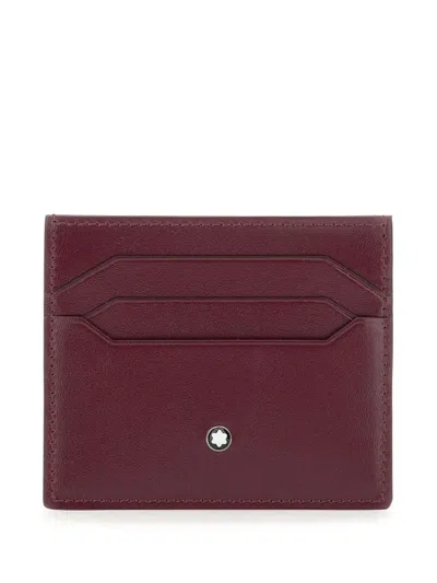 Montblanc Meisterstuck Card Holder In Red