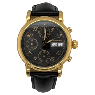 Pre-owned Montblanc Meisterstuck Chronograph Wristwatch Ref. 7001 In Multiple