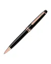 Montblanc Meisterstuck Classique Ballpoint Pen, Rose Gold-coated In Black