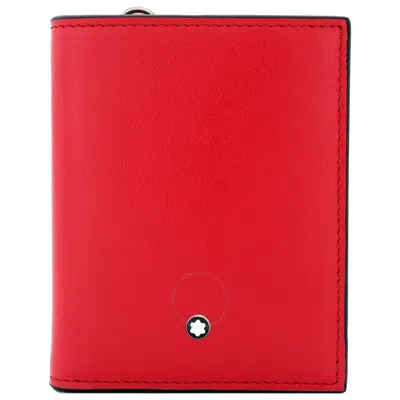 Montblanc Meisterstuck Compact Wallet 6cc In Red