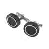 MONTBLANC MONTBLANC MEISTERSTUCK CONTEMPORARY TURNING BLACK PVD CUFF LINKS 104506