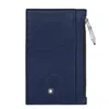 Montblanc Meisterstuck Geometric Leather Wallet In Blue