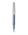 Montblanc Meisterstuck Glacier Blue Precious Resin Doue Fountain Pen In Blue