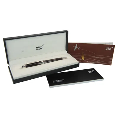 Pre-owned Montblanc Meisterstuck Le Petit Prince & Aviator Ballpoint Pen Special Edition In Gray