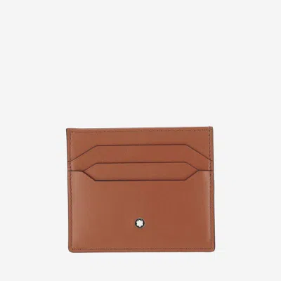 Montblanc Meisterstück Leather Card Case In Brown