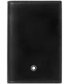 Montblanc Meisterstuck Leather Card Holder In Black