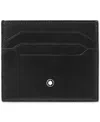 Montblanc Meisterstuck 6cc Leather Card Holder In Black