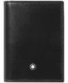 Montblanc Meisterstuck Leather Card Holder In Black