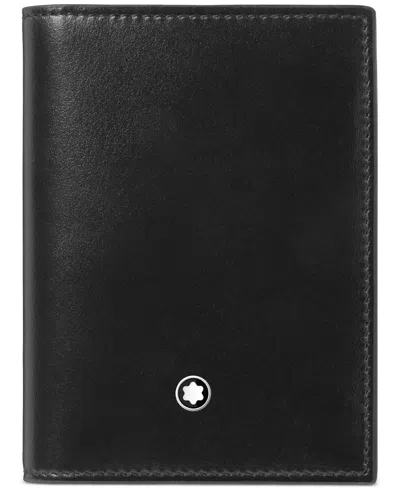 Montblanc Meisterstuck Leather Card Holder In Black