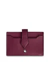 Montblanc Meisterstuck Leather Card Holder In Dark Red