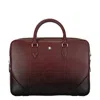 Montblanc Meisterstuck Leather Document Case In Red