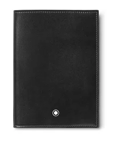 Montblanc Meisterstuck Leather Passport Holder In Black