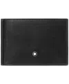 Montblanc Meisterstuck 6cc Leather Money Clip Wallet In Black