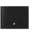 Montblanc Meisterstuck 6cc Leather Wallet In Black