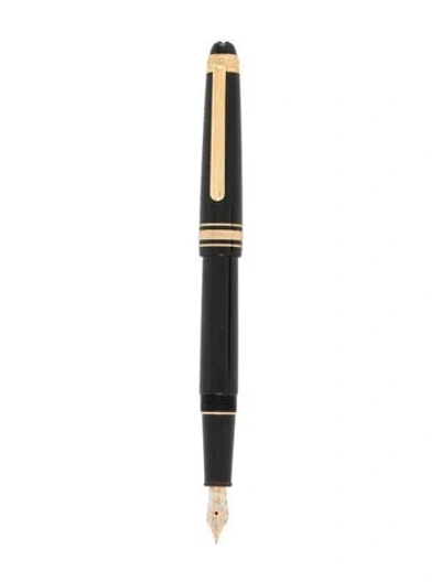 Pre-owned Montblanc Meisterstück Limited Edition '75 Years Of Passion & Soul' Fountain Pen In Black