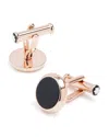 Montblanc Meisterstuck Onyx Round Cufflinks In Black