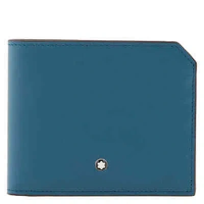 Pre-owned Montblanc Meisterstuck Ottanio Leather Selection Soft Wallet 6cc 131242 In Check Description