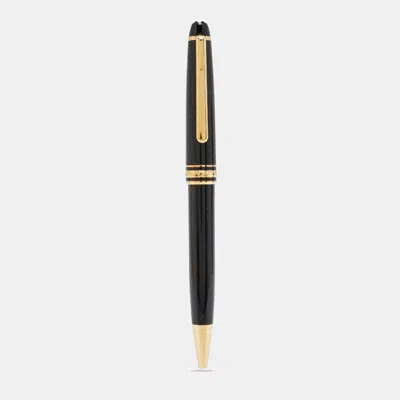 Pre-owned Montblanc Meisterstück Resin Gold Tone Ballpoint Pen