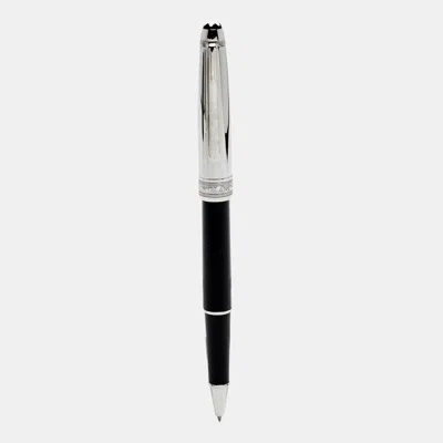 Pre-owned Montblanc Meisterstück Resin Silver Tone Rollerball Pen