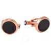 Montblanc Meisterstuck Rose Gold Pvd Cufflinks In Pink/rose Gold Tone/gold Tone
