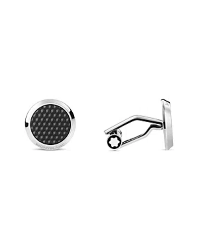 Montblanc Meisterstuck Round Cufflinks In Metallic