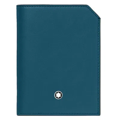 Montblanc Meisterstuck Selection Mini Soft Wallet In Blue
