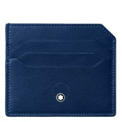 Montblanc Meisterstuck Selection Soft Leather Card Holder - Cobalt In Blue