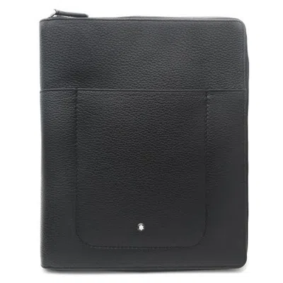 Montblanc Meisterstuck Soft Grain Notebook Holder With Pockets In Black