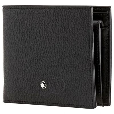 Montblanc Meisterstuck Soft Grain Wallet 4cc With Coin Case 126253 In Black