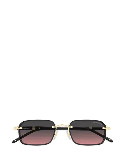 Montblanc Meisterstück Square-frame Sunglasses In Multi
