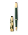 Montblanc Meisterstuck The Origin Collection Doue Classique Precious Resin Rollerball Pen In Green