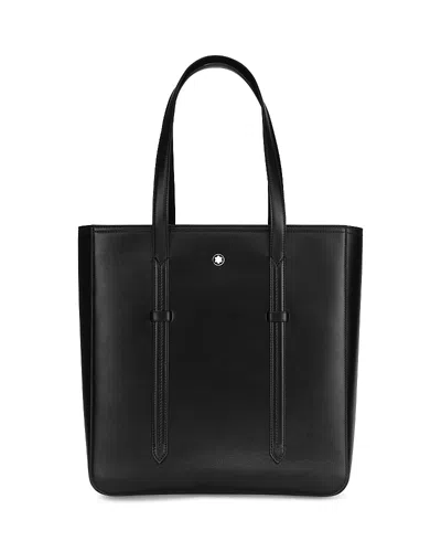Montblanc Black Calfskin Leather Meisterstuck Tote