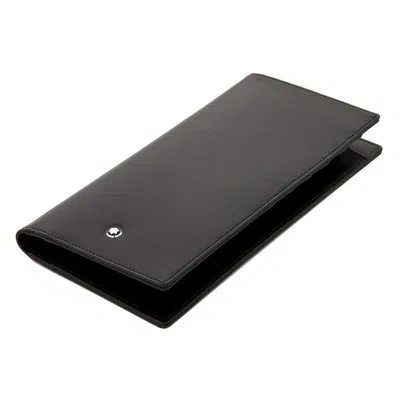 Pre-owned Montblanc Meisterstück Wallet 6 Cc In Black