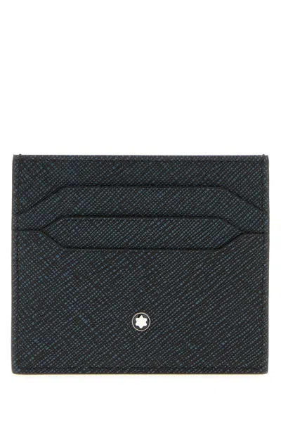 Montblanc Melange Blue Leather Card Holder