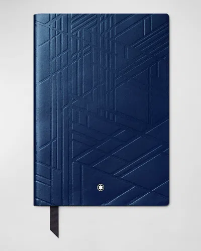 Montblanc Men's #146 Starwalker Spaceblue Leather Notebook In Blue