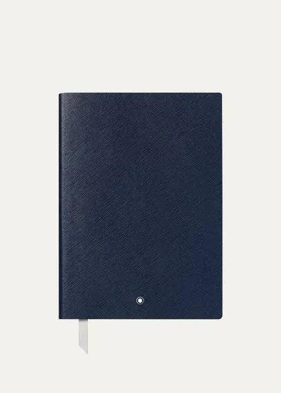 Montblanc Men's #163 Medium Leather Notebook In Blue