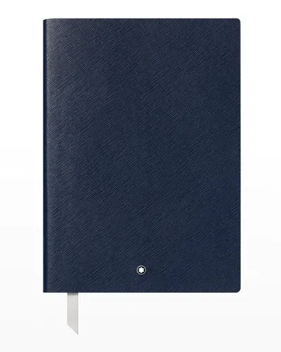 Montblanc Men's #163 Medium Leather Notebook In Blue