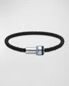 MONTBLANC MEN'S 1858 ICE SEA LEATHER BRACELET