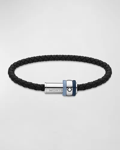 Montblanc 1858 Ice Sea Bracelet In Black,steel