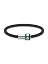Montblanc Men's 1858 Ice Sea Leather Bracelet In Black
