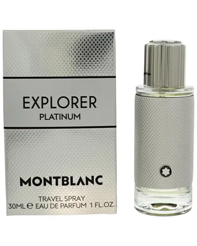 Montblanc Men's 1oz Explorer Platinum Eau De Parfum Spray In Silver