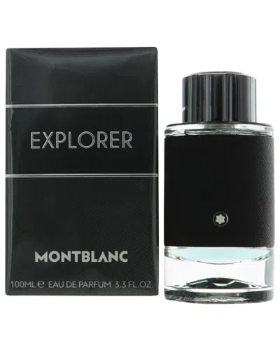 Montblanc Men's 3.4oz Explorer Edp Spray In Black