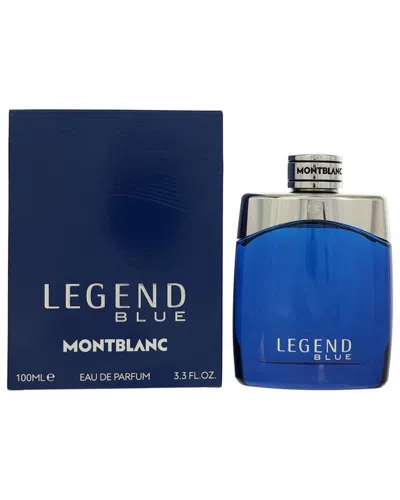 Montblanc Men's 3.4oz Legend Blue Edp Spray In Transparent