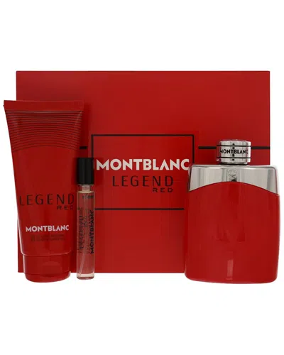 Montblanc Men's 3pc Legend Red Gift Set
