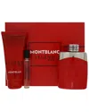 Montblanc Legend Red Eau De Parfum Set In Red