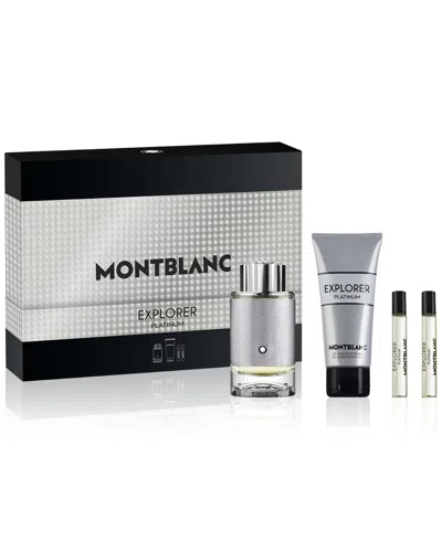 Montblanc Men's 4-pc. Explorer Platinum Eau De Parfum Gift Set