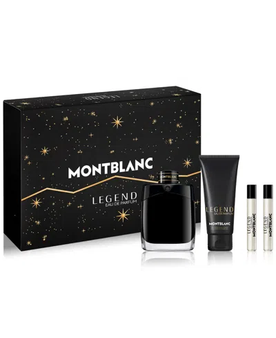 Montblanc Men's 4-pc. Legend Eau De Parfum Gift Set In Transparent