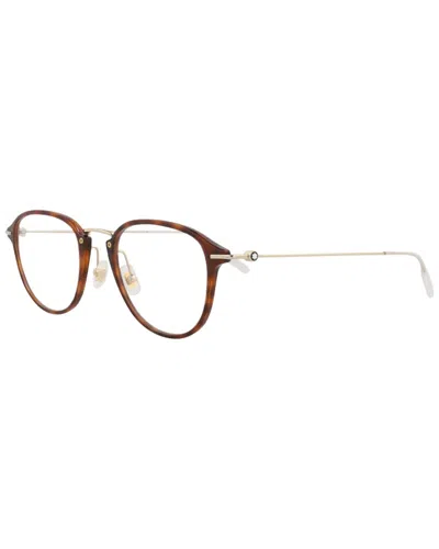 Montblanc Men's 51mm Optical Frames In Brown