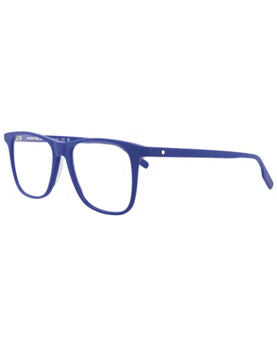 Montblanc Men's 54mm Optical Frames In Blue